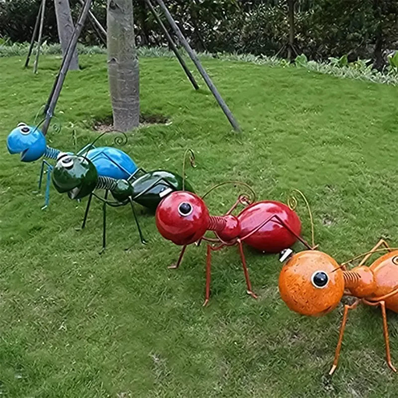Śliczny statua mrówka dekoracje ogrodowe stojak na mrówkę na zewnątrz trawnik dekoracja mrówek rzeźby domowy dekoracje komputerowe