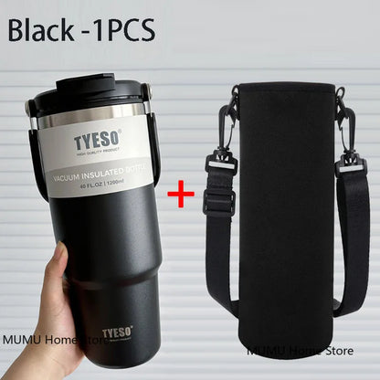 Tyeso Stainless Steel Coffee Cup Cold And Hot Double-layer Insulated Cup Tumbler Thermo Water Bottle Car Travel Mug Vacuum Flask