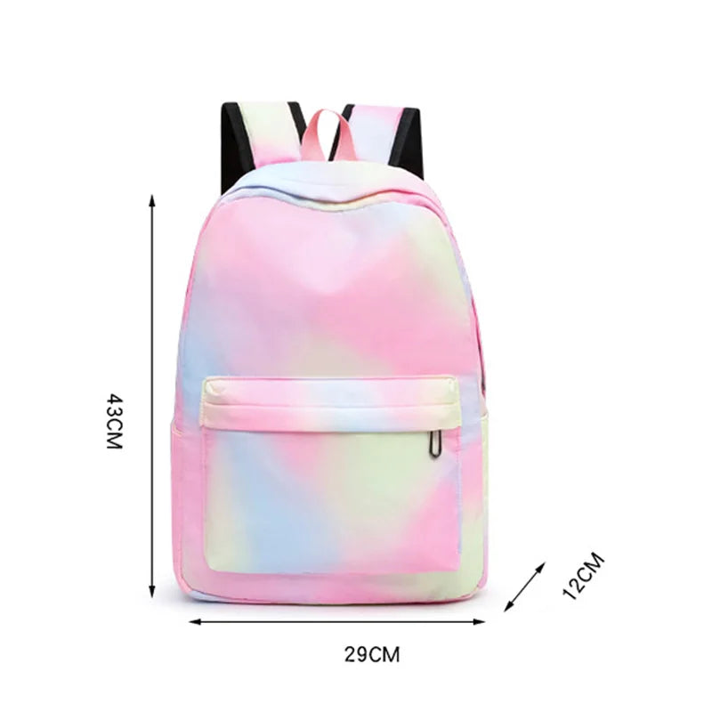 3PCS Disney Lilo Stitch kolorowy plecak z torbą na lunch plecak na zwykłe torby szkolne dla chłopców dziewczęta kobiety