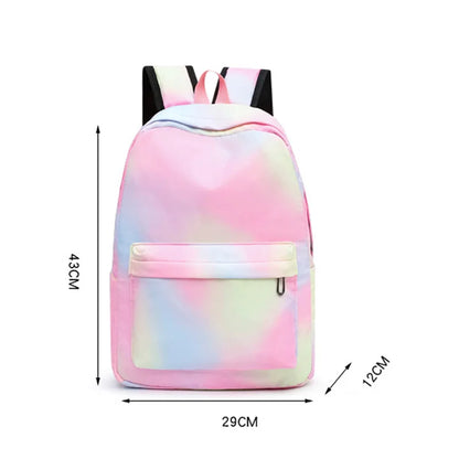 3pcs Disney Lilo Stitch Barevný batoh s batohem na obědové tašky příležitostné školní tašky pro chlapce dívky žen studentské teenagery