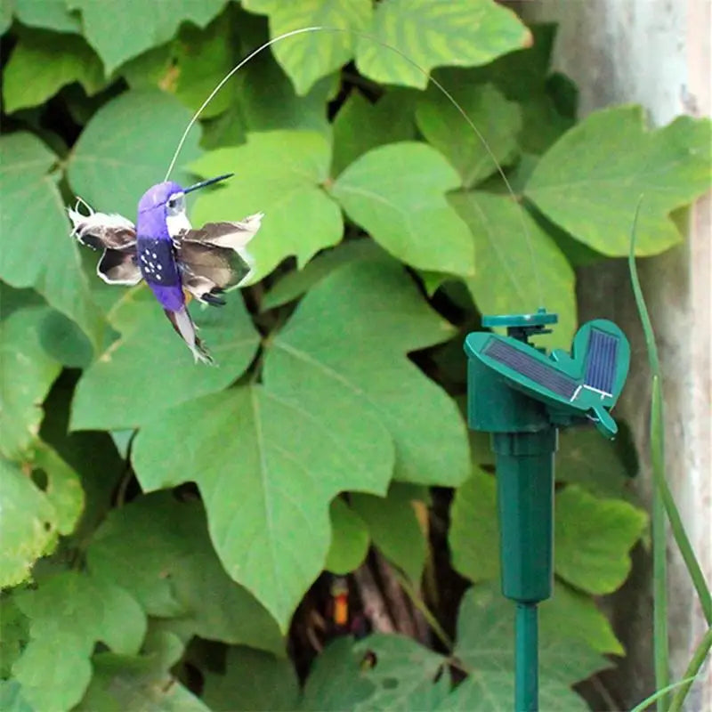 Solárny lietajúci motýľ Bird Sunflower Yard Garden dekor motýle kolibrík ornament záhradný vklad vonku výzdoba