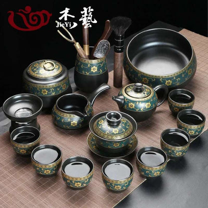 Upscale Tea Sets Ceramic Kung Fu Teaset Teacup Porcelain Service Gaiwan Tea Cups Mug of Tea Ceremony Teapot