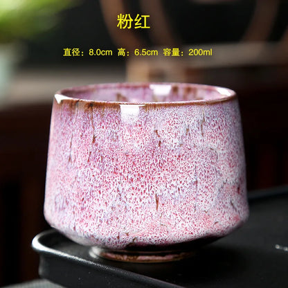 Ceramic Cup Vintage Coarse Pottery Coffee Cup Household drinking single cup cooking tea cups around the stove