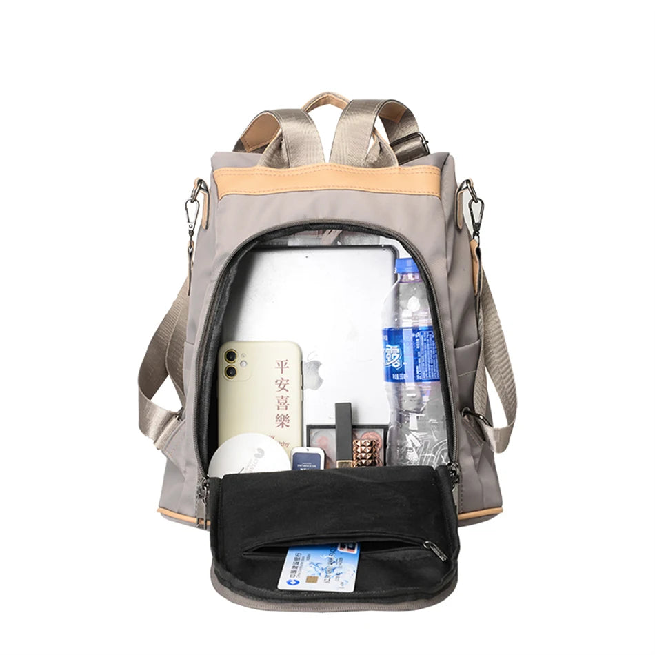 3 en 1 mochila de alta calidad mochila para mujeres impermeables bolsas de hombro de oxford bolsas escolares para adolescentes bolsas de viaje de mochila para niñas