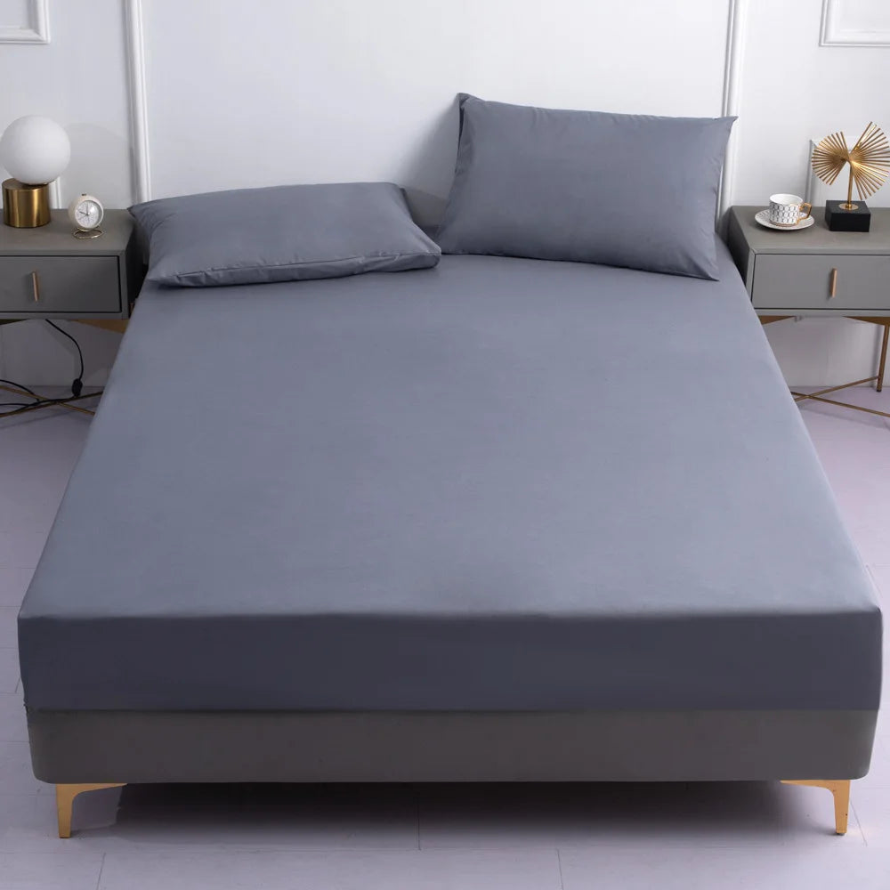 100% wasserdichte Sattelblätter oder Kissenbezug Matratzen Beschützer Bettdecke Elastizitätsband solide Einzelbettverbrennungen Queen Size