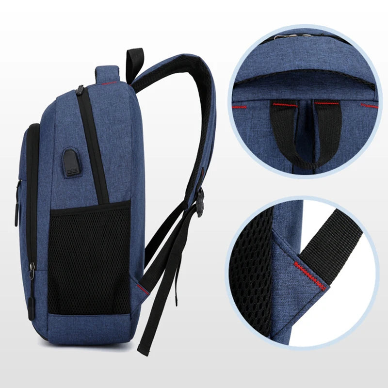 Férfi hátizsák nagy kapacitású egyszerű divatutazási hallgató számítógépes táska