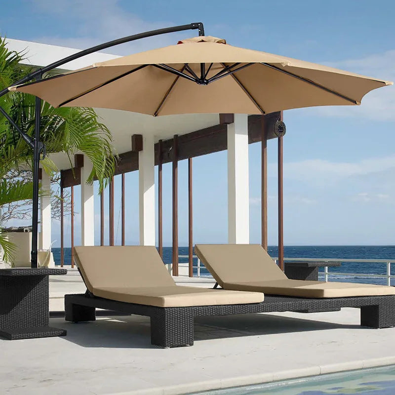 2/2.7/3m haveparaply dækning Vandtæt strand baldakin udendørs have UV beskyttelse parasol solskygge paraplyudskiftning dækning