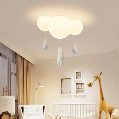 Kids Hanging lamp Cartoon Bear Pendant Lights for  Rooms Bedroom Lamp Children's Room Decor LED