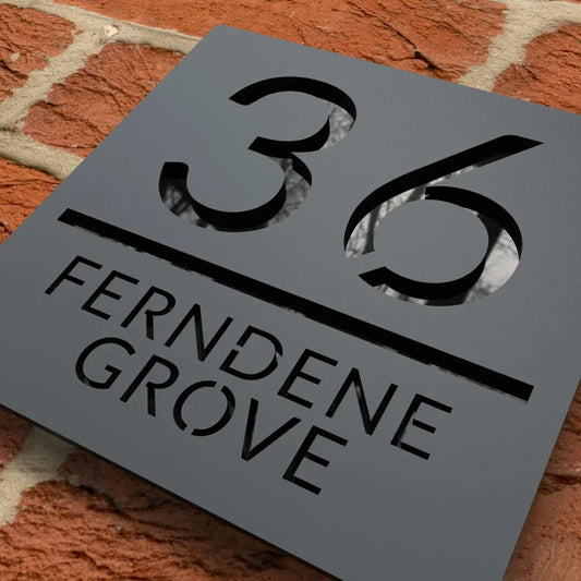 Numéro de maison en acrylique personnalisé Matt Black Numéros de maison moderne Signer la maison Adresse de la maison Plaque Coup 3D Numéro flottant personnalisé