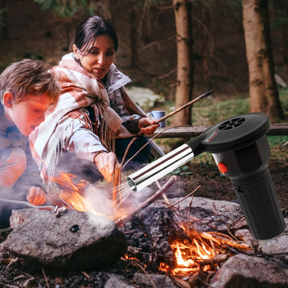 Barbecue Fire Bellows Păr Handheld Uscător instrumente de foc Accesorii pentru grătar Accesorii din aluminiu din aliaj pentru bucătărie pentru picnic pentru gătit