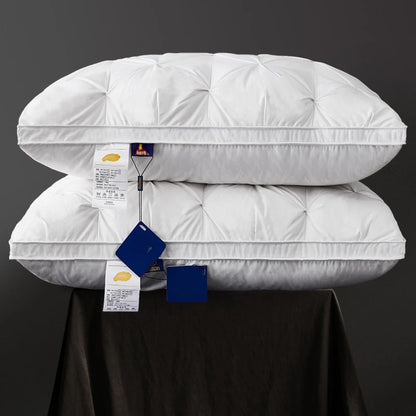 95% gęsi w dół poduszka biała bawełniana poduszka prostokąta sypialnia Sleep 5-gwiazdkowy hotel poduszka poduszki o niskiej wysokości do spania