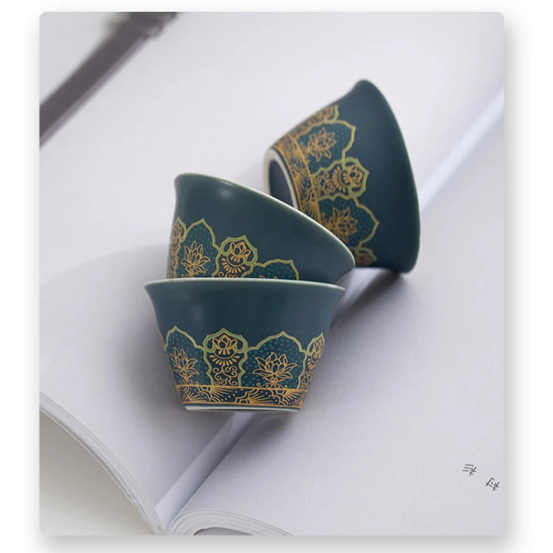 Travel Tea Set Portable Outdoor Camping Travel Tea Drinking Equipment Accompanying Tea Cup a Pot Of Three Cups