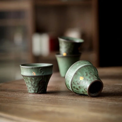 2/pcs  Retro Japanese style Teacups  Tea Set Cups Kung Fu Tea Cup Ceramics Teaware Cup for tea Small Teacup