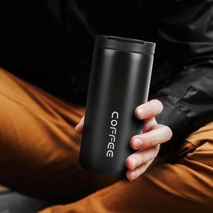 400ML Stainless Steel Coffee Thermos Bottle Thermal Mug Leakproof Car Vacuum Flasks Coffee Cup Travel Portable Insulated Bottles