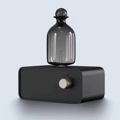 Glass Essential Oil Diffuser Wood Grain Base Air Aroma Diffuser 2600mAh Professional Machine Nebulizer For Home Office Room