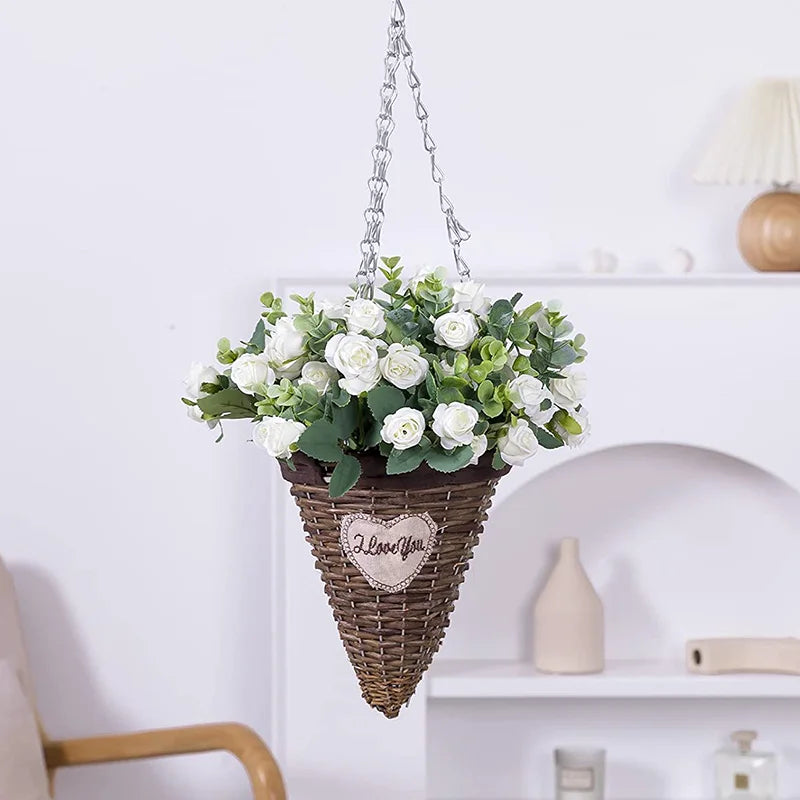 10 hoofden kunstmatige bloem zijden roos wit eucalyptus bladeren pioen boeket nepbloem voor trouwtafel feest vaas huisdecoratie