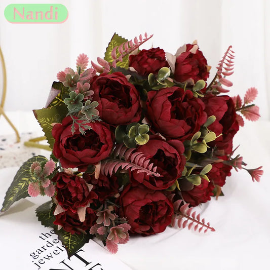 Simulare trandafir false arc de nuntă mătase decorare acasă artificială pentru casă de zi decor de masă de masă floare falsă