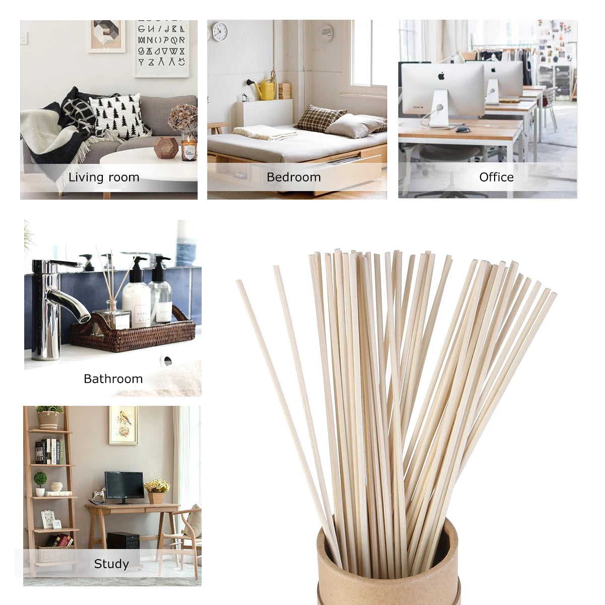 50stk olie duffuser reed stick home duft diffusor duft aromaterapi diffusorer sticks diy håndlavet olie diffusor udskiftning