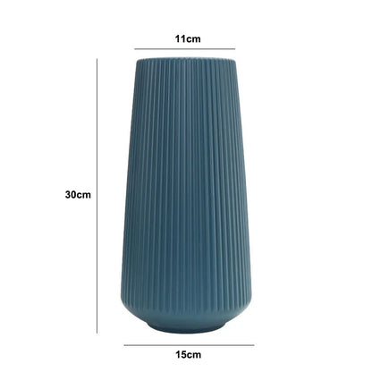 Morandi Plastic Vase Living Room Decoration Ornaments Modern Origami Plastic Vases for Flower Arrangements Home Decoration