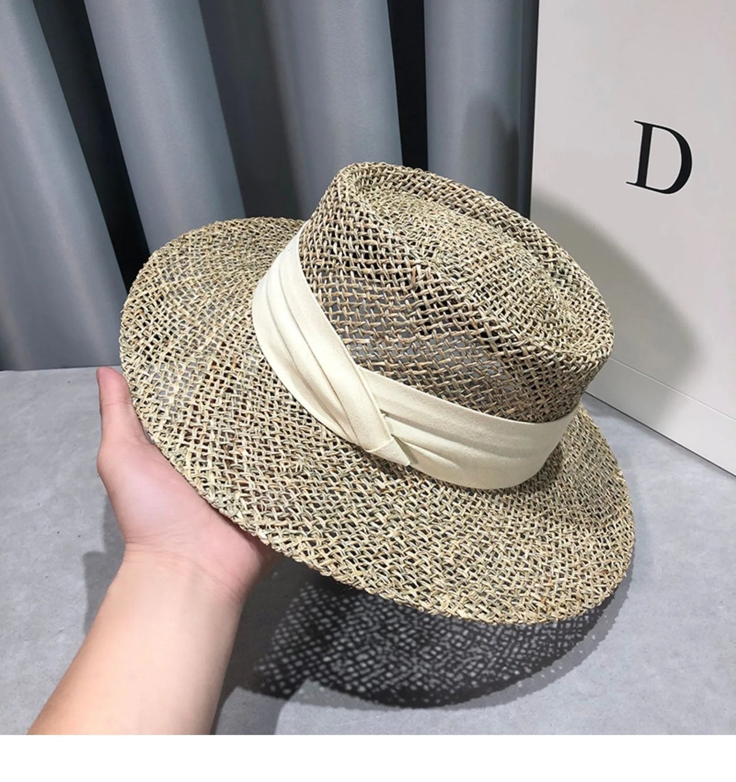 Letné módy Ženy Sunshade Wide Brim Fedora Klobúky pre cestovnú pláž Príležitostné dutiny Simple Fedora Slaw Hats