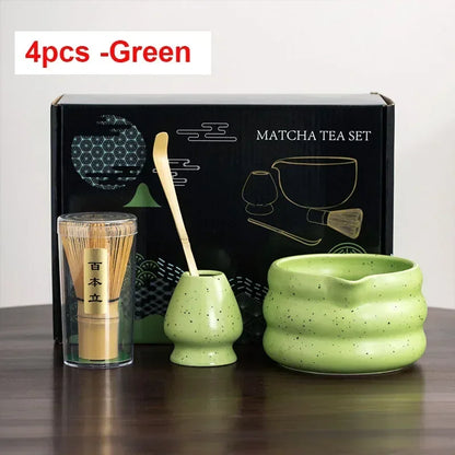 4/6PCS 7pcs Matcha White Tea Whisk Teaware Japanese Ceremony Bamboo Chasen Tea Tool Tea Brush Exquisite Matcha Kit for Teaset