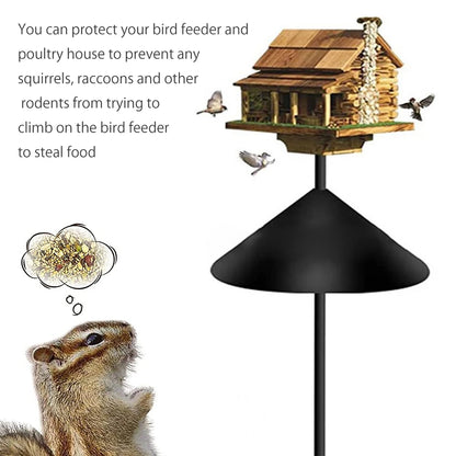Universal envoltura alrededor de ardilla deflectante anti -óxido a prueba de mapaches estacionamiento de alimentador de aves protección envoltura alrededor de la ardilla deflector