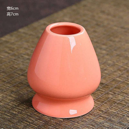 Japanese Ceramic Matcha Green Tea Chasen Holder Stand Bowl Bamboo Whisk Grinder Brushes Tea Tools Holder Tea Accessories Teaware