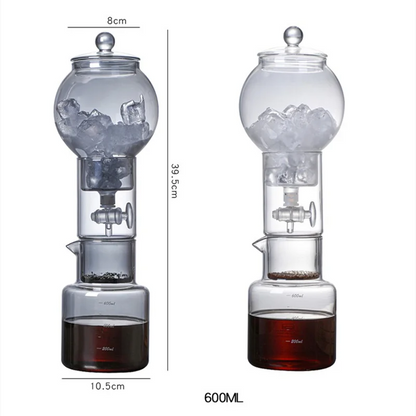 Glass Cold Brew Coffee Maker Set Handmade Extraction Coffee Pot Set Ice Drip Coffee Maker Household Filter Pouring Kettle