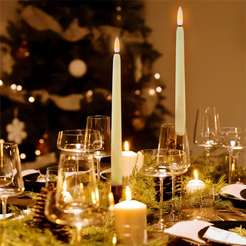 LED bez plameňa blikajúce zúžené sviečky 3D knôt sviečky s diaľkovým ovládacími čajovými svetlami svadobné domáce dekorácie BATÉRA