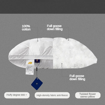 95% husa dole vankúš biely bavlnený vankúšový obdĺžnik Spálňa spánok 5-hviezdičkový vankúš