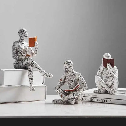 European Light Luxury Abstract Reading Character Ornament Letters Reading Ornament Home Decoration Alphabet Reading Ornament