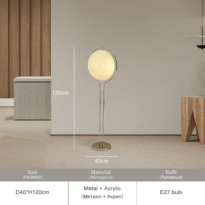Modern Design LED Standing Floor Lamp For Living Room Hotel Bedroom Floor Lights Ball Bedside Floor Lamp Art Deco Standing Light