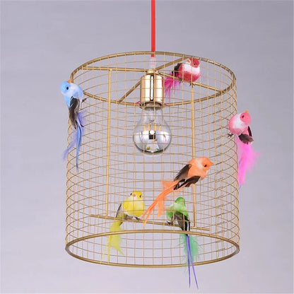 Nordic Creative Clothing Store Display Window Birdcage Chandelier  Restaurant Table Pendant Lamp Artistic Decor Light