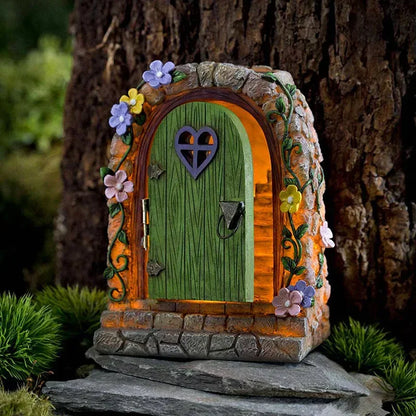 Aurinkopuutarhan hartsi keiju oven valo puiden patsaat talo face art gnome piha tonttu keiju tarvikkeet puutarhapatsaat sisustus
