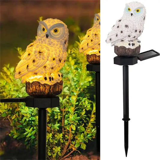 Solar Owl Garden Light LED OUTDOOR LED Lampe pour la décoration de jardin Lumières de Noël imperméables