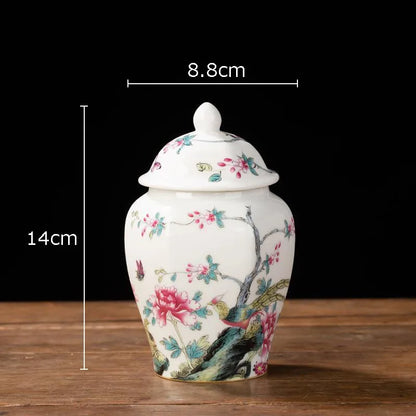 Blue and White Porcelain Tea Canister Ceramic Tea Organizer Box Storage Jars Desk Decoration Tea Jar Coffee Container Tea Caddy