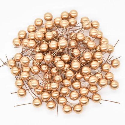50-300pcs étamines de perles fleur artificielle petites baies cerise pour la fête de fête de mariage