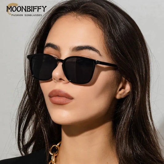 Vintage Square Women Sunglasses Luxury Brand Designer Trend Men Mirror Country Mouse