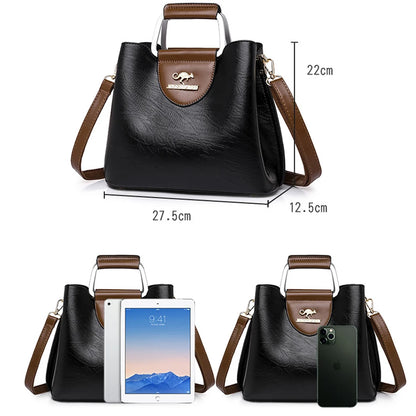 Sacs à main de créateur de luxe pour femmes 2024 Femelle en cuir d'huile de marque Épaule cross-body messager sac fourre-tout petit sac de mode