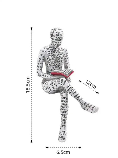 European Light Luxury Abstract Reading Character Ornament Letters Reading Ornament Home Decoration Alphabet Reading Ornament