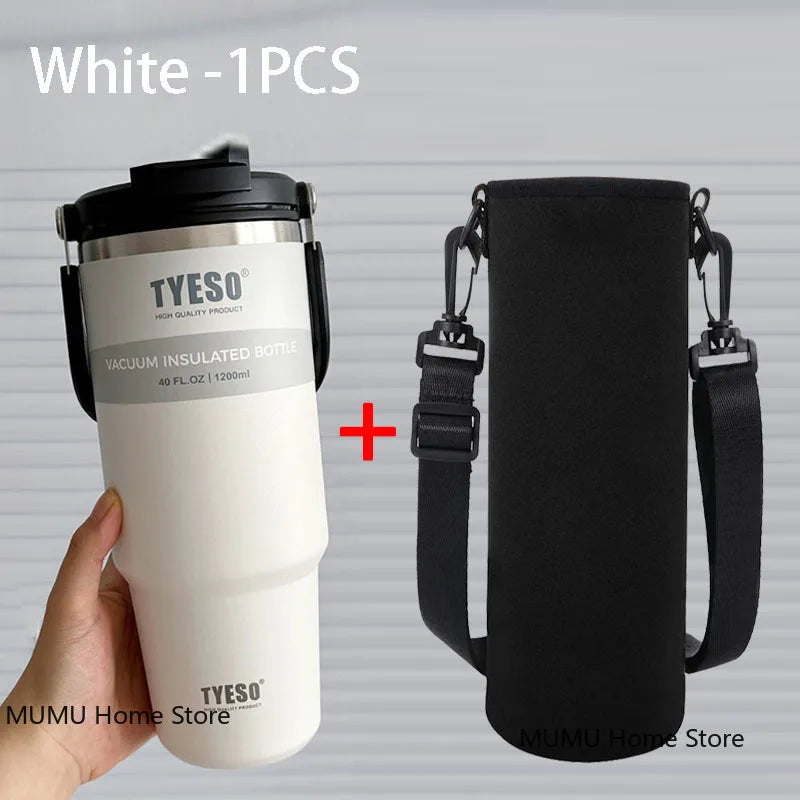 Tyeso Stainless Steel Coffee Cup Cold And Hot Double-layer Insulated Cup Tumbler Thermo Water Bottle Car Travel Mug Vacuum Flask
