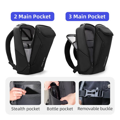 Mark Ryden 17 tommer bærbar rygsæk til mænd rejser rummelig rygsæk pendling Compacto Pro