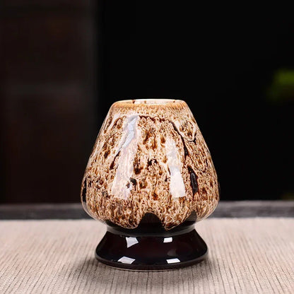Japanese Ceramic Matcha Green Tea Chasen Holder Stand Bowl Bamboo Whisk Grinder Brushes Tea Tools Holder Tea Accessories Teaware