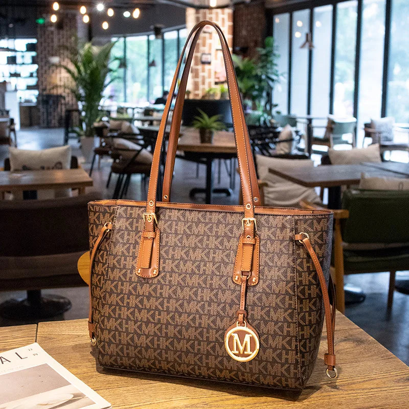 Korean Version Handbag for Women Casual Shoulder Purse Bags Crossbody Letter Bag Large Capacity Women s Bag Purses Handbags Chocolate