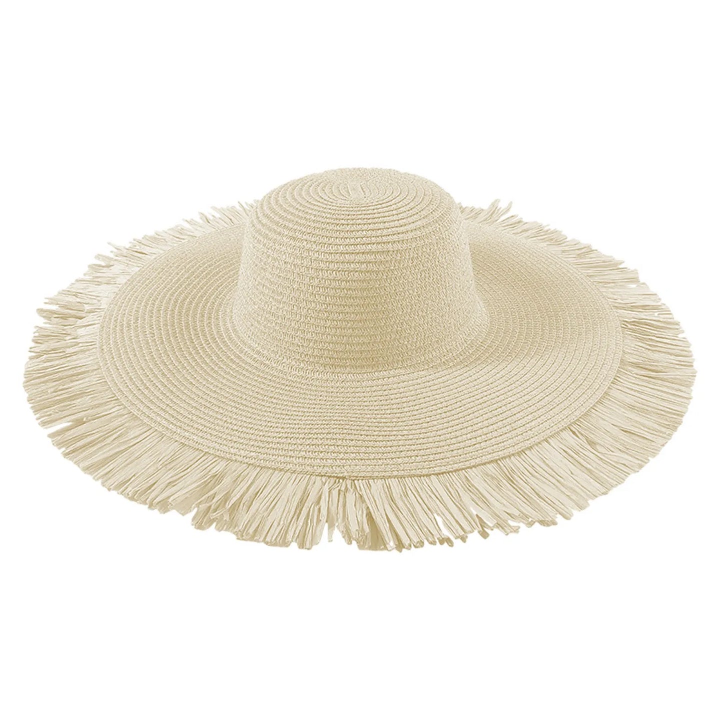 Kvinders mode bohemsk sommer udendørs stor rand sol hat afslappet ferie vævet strand hat strå kvindelig fedthætte f i e n d s hat