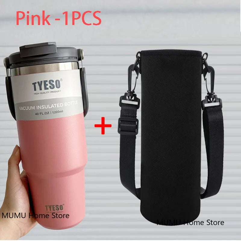 Tyeso Stainless Steel Coffee Cup Cold And Hot Double-layer Insulated Cup Tumbler Thermo Water Bottle Car Travel Mug Vacuum Flask