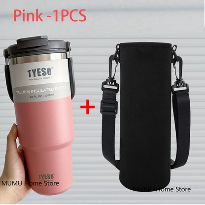 Tyeso Stainless Steel Coffee Cup Cold And Hot Double-layer Insulated Cup Tumbler Thermo Water Bottle Car Travel Mug Vacuum Flask