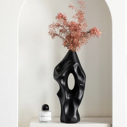 Irregular Home Living Room Desktop Atmosphere Decoration Modern and Minimalist Ceramic Vase Home Flower Arrangement Vase