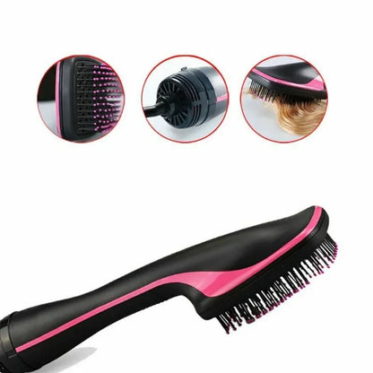 Varm luft kam hårtørrer børste blæser elektrisk blæser hår glattejern hårtørrer glat hårbørste styling værktøj