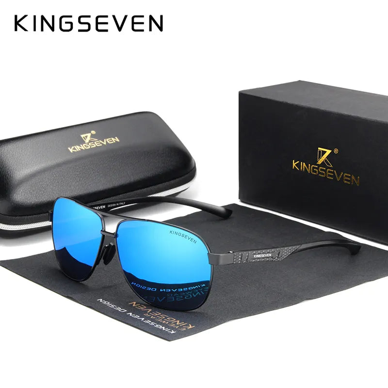 Kingseven 2022 Markenmänner Aluminium Sonnenbrille polarisierte UV400 Mirror Männliche Sonnenbrille Frauen für Männer Oculos de Sol